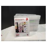 Iris 12.9Qt Storage Tote w/ Lid, 4pk