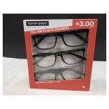 Foster Grant Design Optics Readers +3.00, 3pk