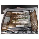 2 Tarps, Heavy Duty Reversible, 12x16