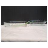 (2) Glass Pyrex Baking Dishes