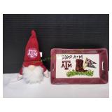 Texas A&M Mini Tray & Gnome