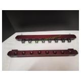 Pool Cue Wall Mount Holder, Holds Up To 8