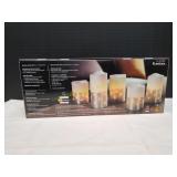 Fusion Fairy Light LED Candles, Silver, 5pk