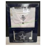 Dallas Cowboys Polo & Golf Towel Combo, Sz XL