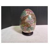 Decorative Egg w/ Wood Stand