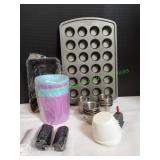 Mini Muffin Pan, Sauce Cups, Measuring Cups &