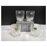 (4) Mikasa Park Lane Double Old Fashioned Glasses