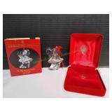 Vtg Waterford Crystal Millennium Angels
