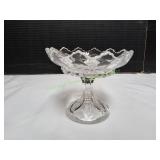 Vtg Heisey Colonial Thumbprint Compote