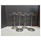 (4) Metal Stands