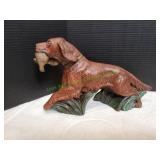 Vtg Irish Setter Hunting Dog w/ Duck