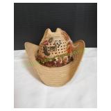 Straw Western Hat w/ Hat Pins