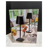 Mikasa Home Accent Touch Control LED Lamps, 2pc