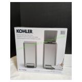 Kohler Stainless Steel Step Trash Cans, 2pk