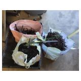 Tote of Grid Panel Hangers & More