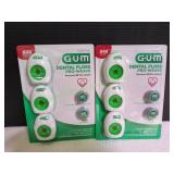 (2) Sunstar G U M Dental Floss Pro-Weave
