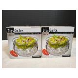 (2) Dips On Ice Acrylic Dip Bowl Set