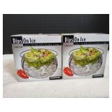 (2) Dips On Ice Acrylic Dip Bowl Set