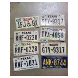 (8) License Plates
