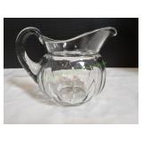 Vtg Heisey Puritan Colonial Clear Water Pitcher