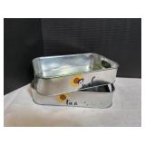 (2) Metal Tin Buckets