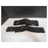 (2) Black Nylon GI Pistol Belts