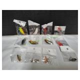 Luya Lures & 3D Simulation Minnow Bait, 12pc