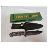 Hunt Down Fixed Blade Zombie Knife w/ Sheath