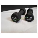 Pair of Series 8 4lb Dumbbells