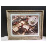 24"x20" Wood Framed Western Art