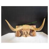 26" Mounted Bull Horns