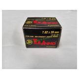 TulAmmo 7.62x39 122gr HP Steel Case, 20ct