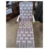 Vtg Aluminum Lounge Chair