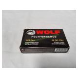 Wolf 223Rem 55gr FMJ Steel Case Ammo, 20ct