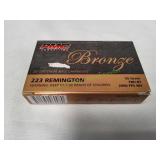 PMC Bronze 223Rem 55gr FMJ-BT Ammo, 20ct