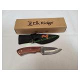 Elk Ridge Damascus Fixed Blade w/ Nylon Sheath