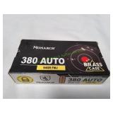 Monarch 380Auto 94gr FMJ Ammo, 50ct
