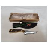 Elk Ridge Fixed Blade Faux Bone Handle w/ Sheath