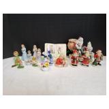 Vtg Santa Figures, Little Girl Figures & More