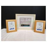 (1) 11x14 Frame & (2) 5x7 Frames