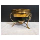 Vtg Brass Chafing Dish