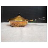 Vtg Brass Chafing Dish