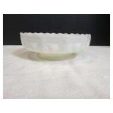 Anchor Hocking Fire King Milk Glass Pedestal Bowl