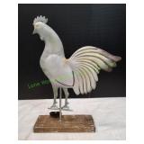 Ragon House Rooster Weather Vane on Wood Base