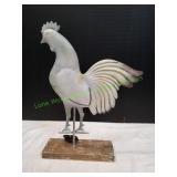 Ragon House Rooster Weather Vane on Wood Base