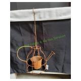 Hanging Metal Teapot Planter w/ Pot