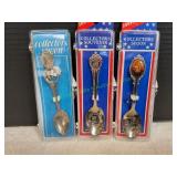 (3) Souvenir Collectors Spoons