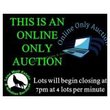 NOTE: THIS AUCTION WILL BEGIN CLOSING AT 7PM