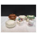 (6) Vtg Trinket Boxes