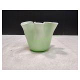 Vtg Handkerchief Vase